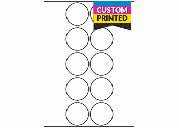 46mm dia Circle - Custom Printed Labels