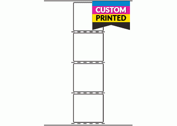 105mm x 100mm (with perforation) - Custom Printed Labels